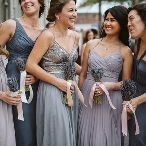 3 Fancy English Lavender Bouquets with Hand Tied Ribbon in a Love Knot image 6