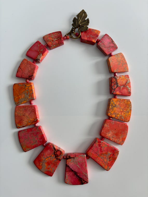 jasper statement necklace - image 1