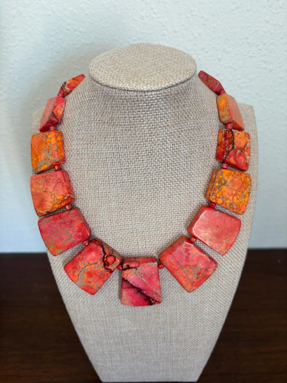 jasper statement necklace - image 3