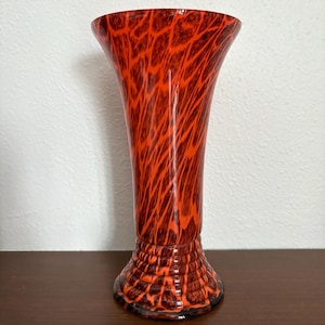 Czech  art deco Vase Orange