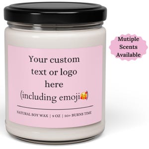 Personalized Scented Candle | Personalized Message Candle for Her, Him | Birthday Gift for friend | Custom Name Scented Candle Gift