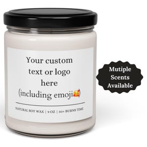 Personalized Scented Candle | Personalized Message Candle for Her, Him | Birthday Gift for friend | Custom Name Scented Candle Gift
