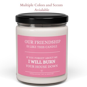 Our Friendship is Like This Candle, Friendship Soy Candle, Friendship Candle Gift, Friendship Gift, Candle Gift For Friend | BFF Gift