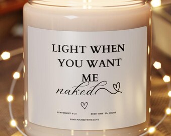 Light when you want me naked, Romantic gift for him, boyfriend gifts, Naughty gift for husband, funny gifts for him, Valentines Day gifts