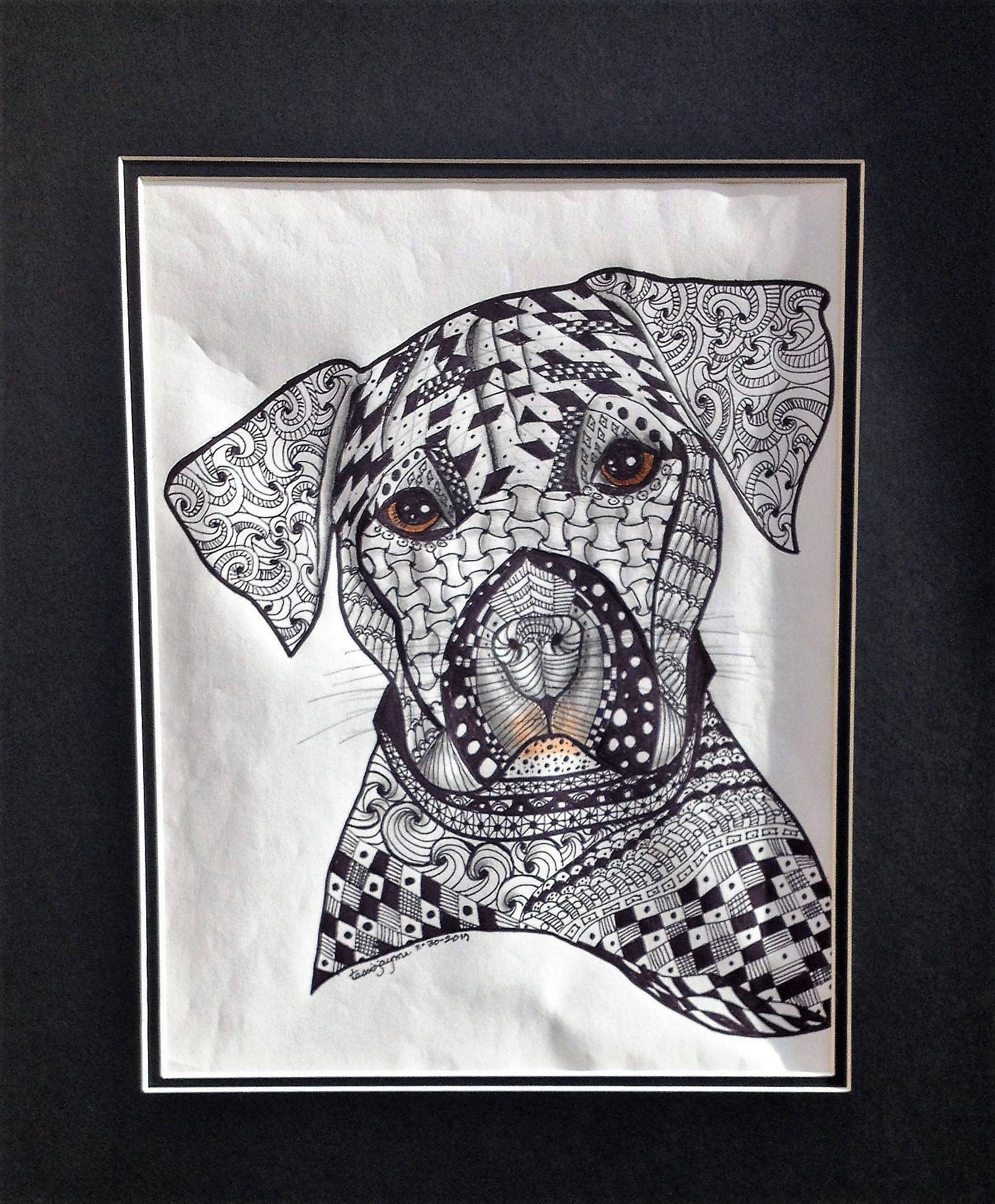 DOODLE ART DOG Etsy