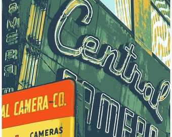 Central Camera (South Wabash)--archival print 7x10 print with 11x14 mat