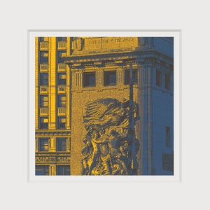 Michigan Ave--archival print with square mat