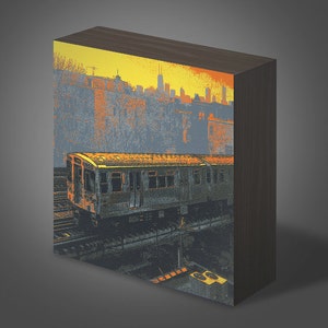 Elevated--wood panel print