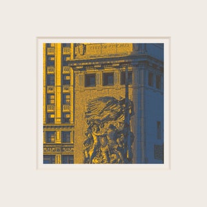 Michigan Ave--archival print with acid free mat board