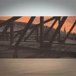 Cortland Bridge--12x6 archival print mounted on precision crafted wood panel