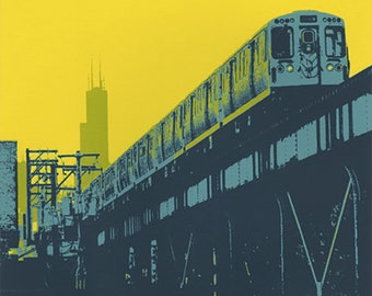 Milwaukee and 606 (yellow)--archival print for 8x10 and 11x14 frame