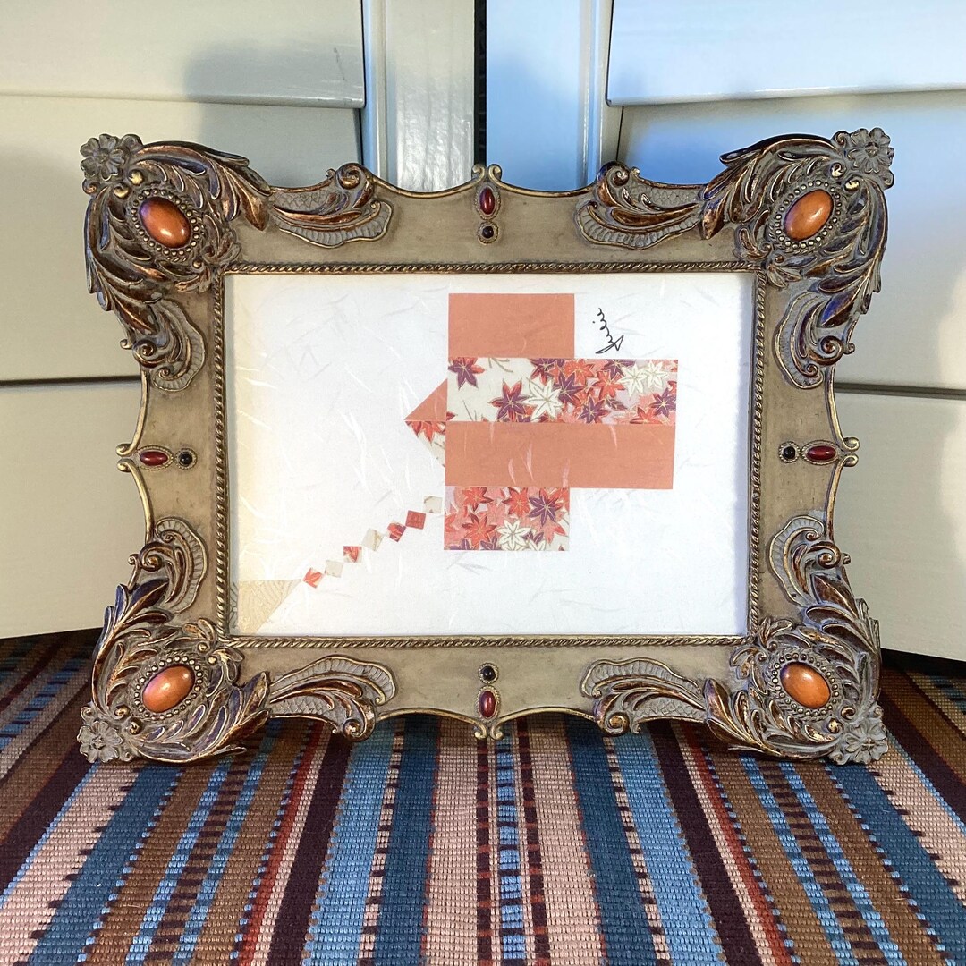 5 X 7 Inch Composite Frame, Beautifully Carved and Embedded With ...