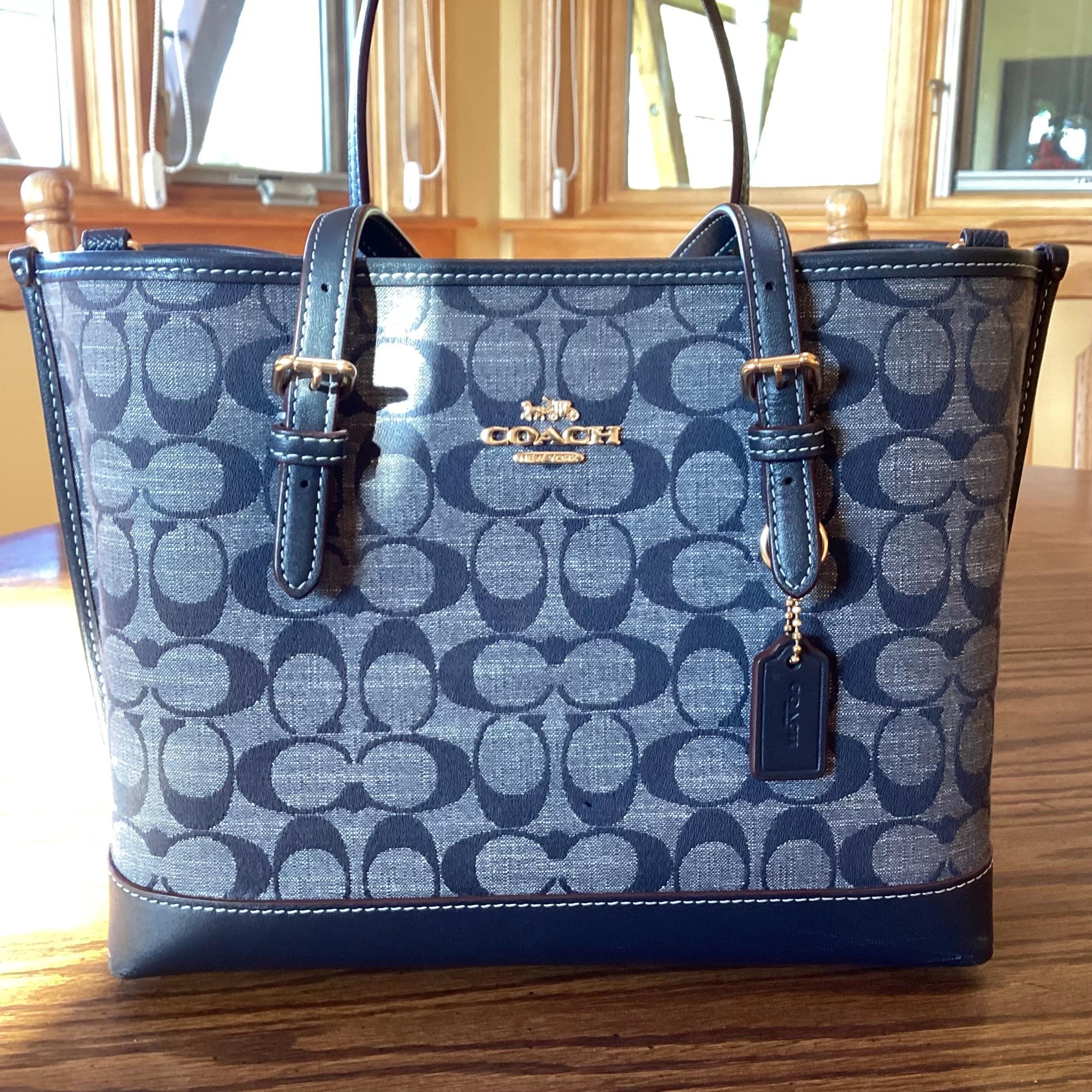 バッグ Coach Signature Denim Canvas Legacy Bag COACH® | Swinger Bag In Signature Denim