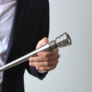 Hand-Forged Titanium Walking Cane -  Luxury Unisex Staff - Artisan Made