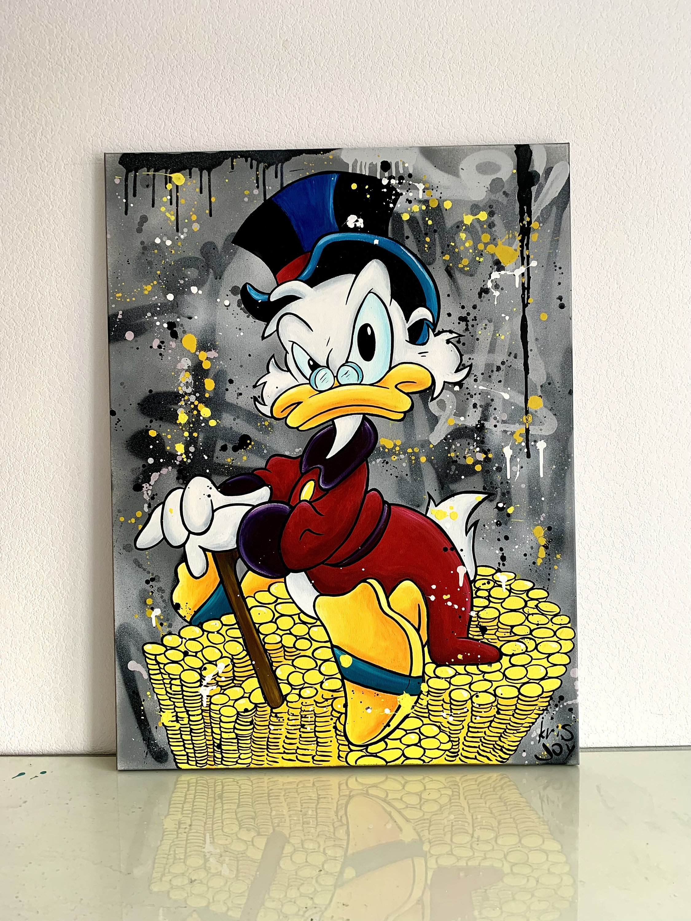 Scrooge Mcduck Art, Pop Art, Money Art, Pop Art Graffiti