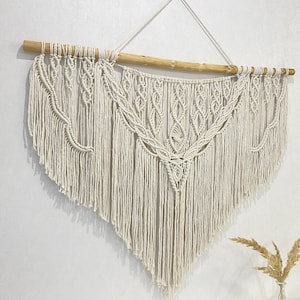 Macrame headboard, large wall hanging, wall art decoration, boho home decor tapestry