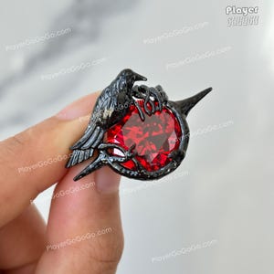 Love and Deepspace Sylus Crow Pin, Sylus Jewelry 秦徹 戀與深空 シン 진운