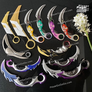 Valorant Replica Skin Miniature, Kunai, Firefly, Champion Knife, Prime Karambit, Smite Knife, RGX 11z, Reaver