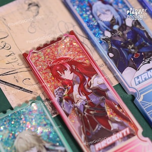 Kaufe 3 und erhalte 1 gratis - Honkai: Starrail Shaker Ticket aller Charaktere, HSR Figuren Aventurine, Kafka, DHIL, Jade, Firefly, Acheron, Dr Ratio