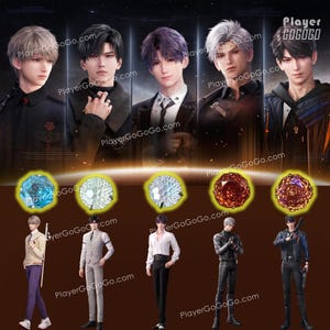 Zircon Made Love and Deepspace Eye Gradient Color Pushback Earring, LAD Ear Stud Zayne, Rafayel, Xavier, Caleb, Sylus 黎深 秦徹 沈星回 祈煜 夏以晝 戀與深空