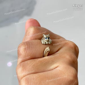 Dark Souls Silvercat Ring for Cosplay and Daily Wear, Silver / Alloy Made Elden Ring Jewelry Accessories