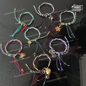 Honkai: Star Rail Woven Bracelet Length Adjustable Jing Yuan, Blade, Castorice, Aventurine, Kafka, Firefly, Silver Wolf, Phainon, Acheron