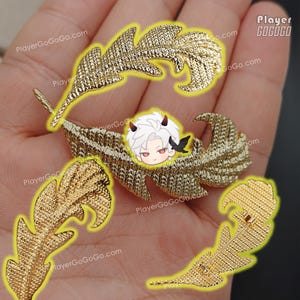 Love and Deepspace Sylus Feather Pin, Sylus Accessory 秦徹 戀與深空 シン 진운