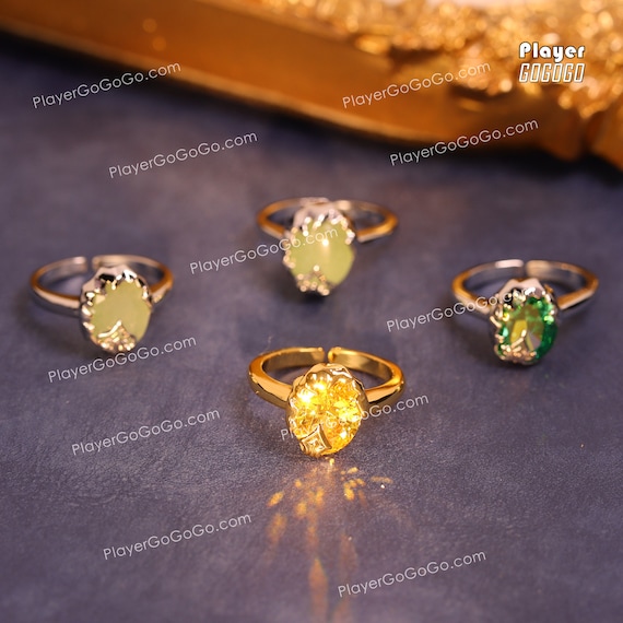 ★獅子2頭 置物 アベンチュリン翡翠☆期間限定お値下げ☆ Gemstone Made Honkai: Star Rail Ten Stonehearts 調節可能なリング