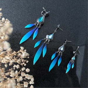 Honkai: Star Rail Aventurine Earrings for Cosplay and Daily Wear, Aventurine HSR Cosplay Accessories