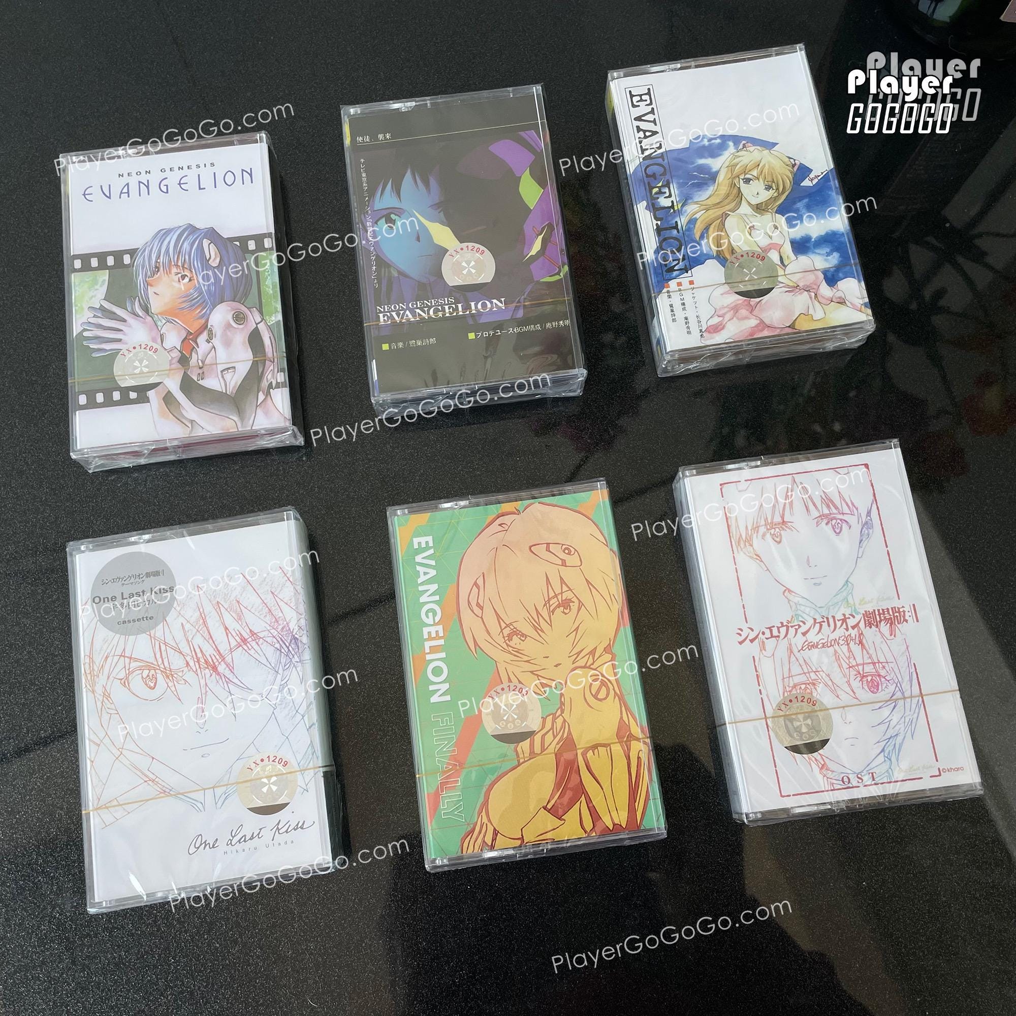 エヴァのヴィンテージカセットテープ、再生可能なテープ アスカ、綾波