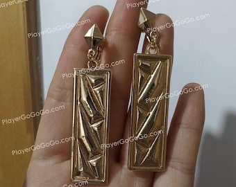 Wuthering Waves Camellya Earrings for Cosplay and Daily Use * A Pair, Camellya Jewelry Cosplay Accessory 椿 鳴潮