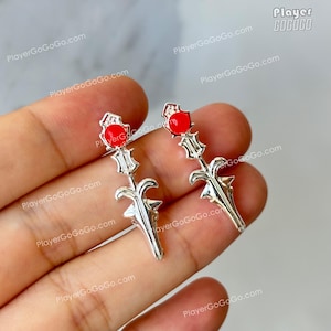 FFXVI Dion Lesage Earrings * A Pair for Cosplay & Daily Wear, Dion FF16 Pushback / Clip-On Earrings