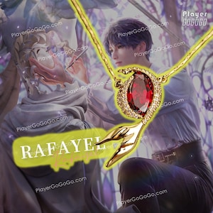 Love and Deepspace Rafayel Fishtail Pendant Necklace, Rafayel Jewellery Gift 祈煜 戀與深空