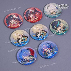 Kaufe 2 und erhalte 1 gratis Honkai: Star Rail Badge Aventurine, Firefly, Sparkle, Acheron, Jingliu, Sunset, Robin, Boothill, Argenti, Jade, Yunli
