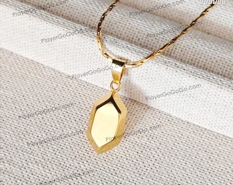 Gold Rupee Pendant Necklace, High Quality Anime Accessories Jewelry