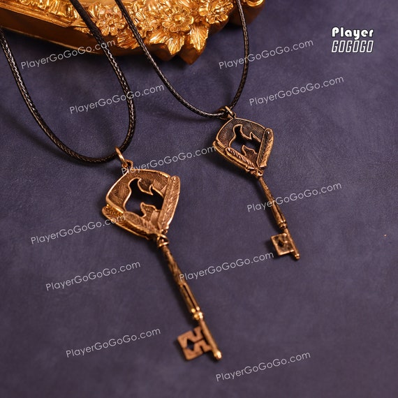 Tears of Themis Raven Key Pendant Necklace, TOT Luke Pearce