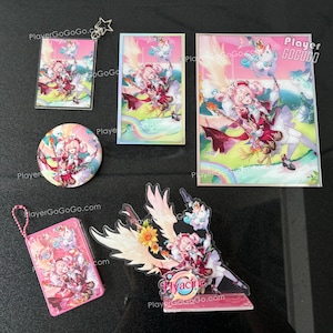 Honkai: Star Rail Hyacine Art Print- Standee, Keychain, Shaker Charm, Badge, Holographic Card, Hyacinthia HSR 風堇 ヒアンシー 히아킨