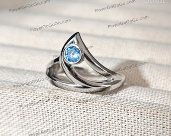 Anillo ajustable Valorant Sage en plata de ley, accesorios Wei Lingying/Ling Ying Wei