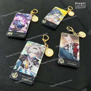 Honkai: Star Rail Acrylic Charms of All Characters, Chibi HSR Figures Aventurine, Jade, Kafka, Firefly, Jiaoqiu, Dr. Ratio, Blade