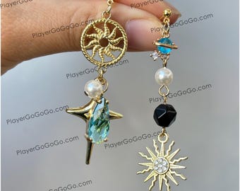 Honkai: Star Rail Phainon Fanart Earrings for Daily Wear, Khaslana HSR Jewelry Accessories Earrings, Bracelet, Phone Chain and Clay Figurine