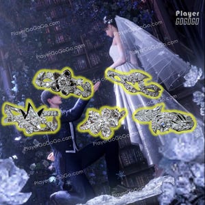 Closed Size S925 Made Love and Deepspace Wedding Ring, Caleb Sylus Zayne Rafayel Xavier Custom LAD Jewelry Rings 戀與深空