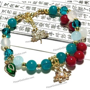 Honkai: Star Rail Imbibitor Lunae Beaded Bracelet Length Adjustable, Natural Gemstones Made DHIL HSR Bracelet, Custom Accepted