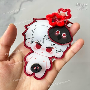 Love and Deepspace Sylus Charm Crow Rotatable, Chibi Sylus Figurine 秦徹 戀與深空 シン 진운
