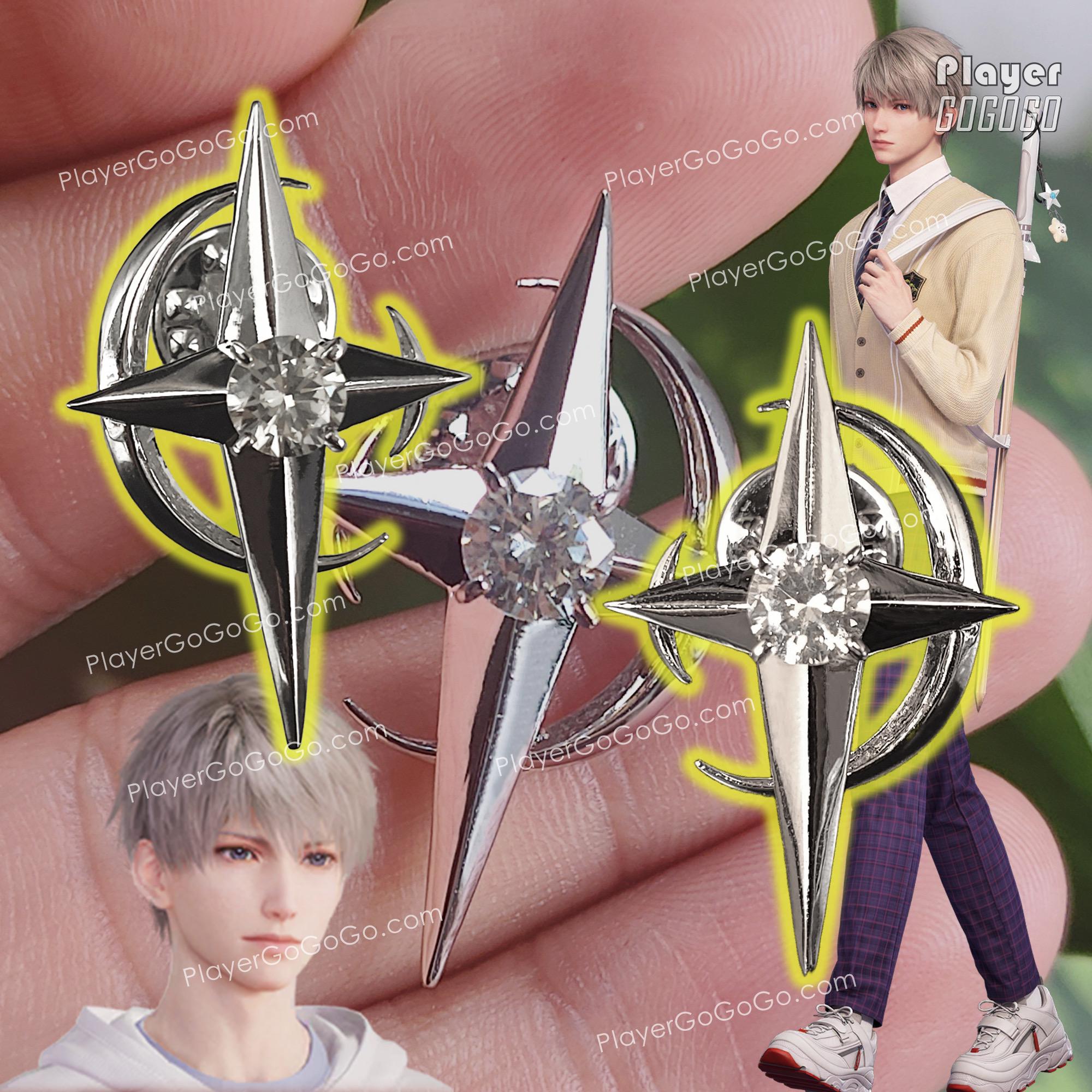 Love and Deepspace Xavier Star Pin, Xavier Accessory Gift 戀與深空