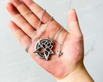 PlayerGoGoGo Honkai Impact 3rd Elysia Realm Collana con ciondolo Lunghezza regolabile, Honkai Impact Elysia Accessorio Herrscher of Human Jewelry