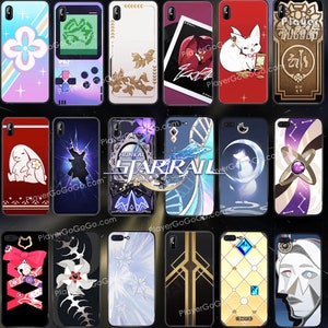 Honkai: Star Rail Custodia per telefono di tutti i personaggi, Custodia per telefono HSR in silicone compatibile con iPhone, la maggior parte dei telefoni Android e alcuni telefoni pieghevoli