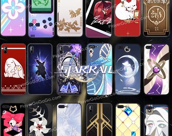 Honkai: Etui na telefon Star Rail z motywem wszystkich postaci, silikonowe etui na telefon HSR kompatybilne z iPhone'em, większością telefonów z Androidem i niektórymi telefonami składanymi