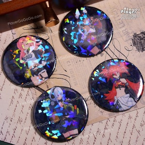 Buy 2 Get 1 Free Zenless Zone Zero Badge, Figures of Hoshimi Miyabi, Grace Howard, Ben, Anton, Koleda, Corin, Von, Billy Kid