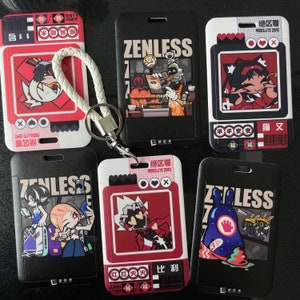 Zenless Zone Zero Sliding Card Sleeves, Chibi ZZZ Card Holder Nicole, Grace Howard, Ben, Anton, Koleda, Von Lycaon, Billy Kid,  Ellen