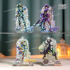 Triple-Jack Zenless Zone Zero Holographic Standees of All Characters, Figures Nicole, Grace, Ben, Koleda, Lycaon, Billy, Soldier 11, Ellen